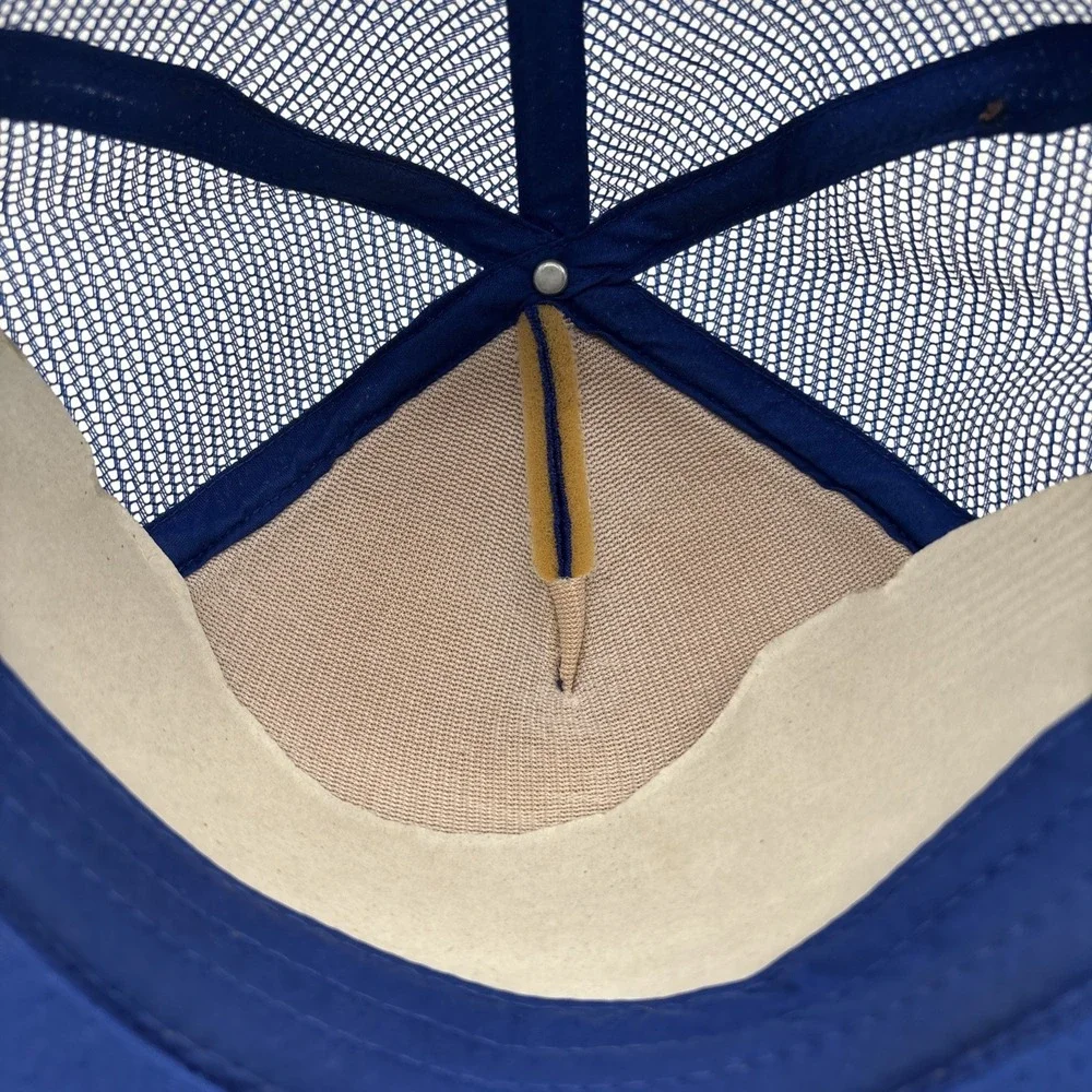 Vintage Napa‎ Auto Parts Mesh Trucker Snapback Hat Cap Logo Blue 1980s 90s